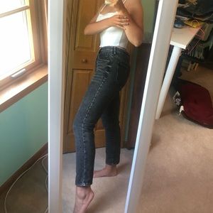 Pacsum distressed black mom jeans